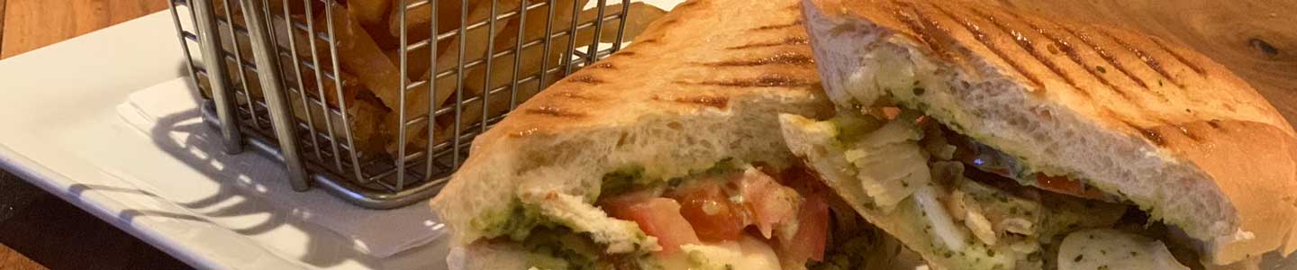 Roasted Chicken  & Pesto Panini 